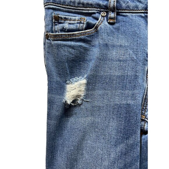 Soho New York & Company Womens Straight Leg Distressed Blue Jeans Size 4‎ - Picture 2 of 5